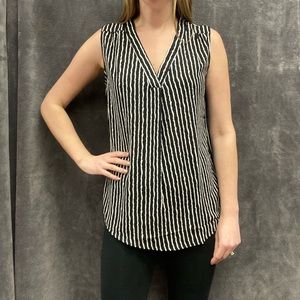 Jon & Anna striped sleeveless top/tank in black